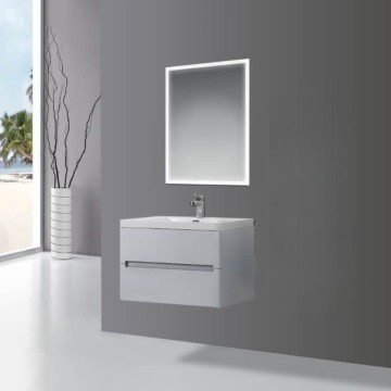 Mobile bagno sospeso Varano grigio chiaro 90x48x55