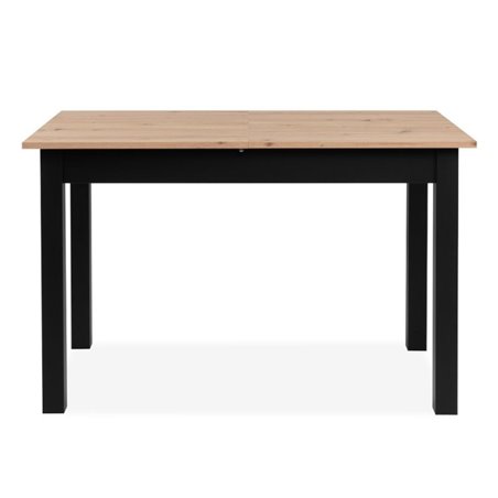 Tavolo allungabile 120x70 cm rovere e nero - Coburg: design moderno e  funzionalità