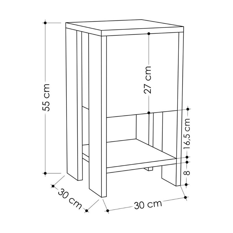 comodino camera Toscohome