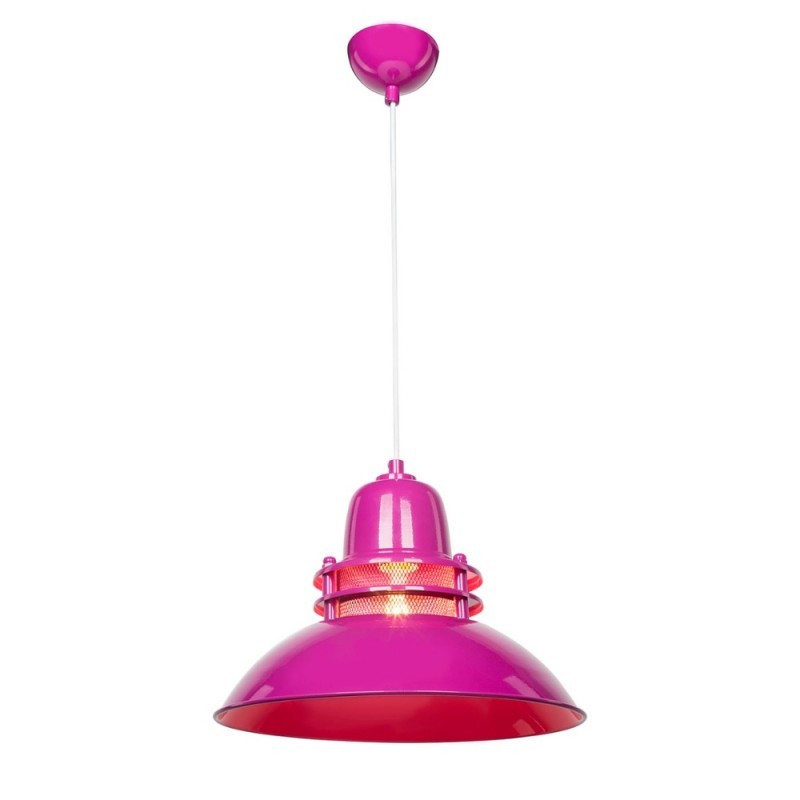 Lampada a sospensione fucsia stile industriale Tibet ASZ0872