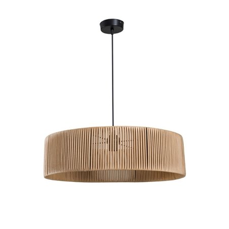 Lampada da soffitto in carta effetto bamboo caffè stile rustico Roya ASZ1747