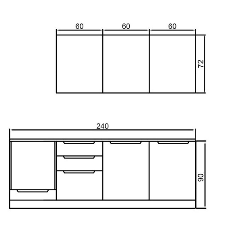 cucina completa rovere Toscohome