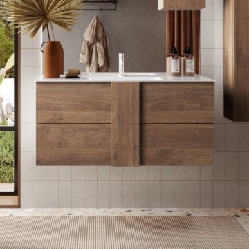 Mobile bagno sospeso colore rovere mercure Jupiter100 101x47x51H