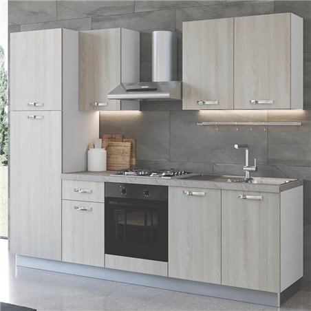 Cucina Aura 255 cm con elettrodomestici