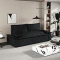 Canapé convertible 2 places noir 185x85x85H Belly