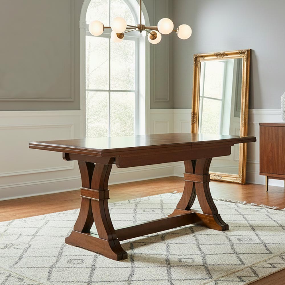 Ausziehtisch aus Massivholz 180x79H cm – Polignano