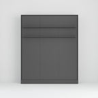 Letto matrimoniale a scomparsa salvaspazio colore antracite 164x38x221H Primer
