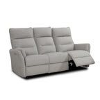 Divano recliner 3 posti elettrico in tessuto grigio 186 cm Softwave