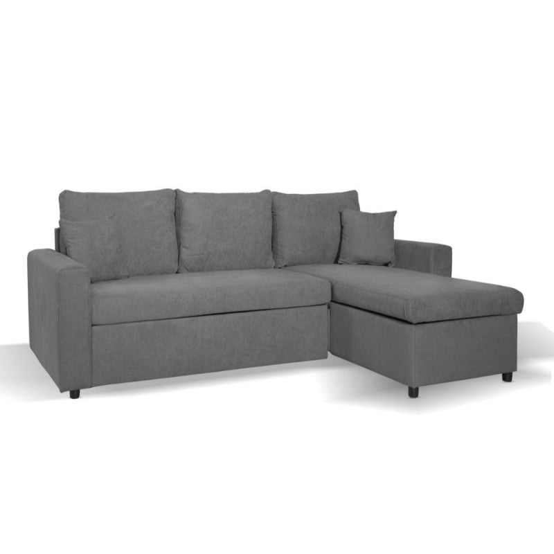 Divano con penisola reversibile e funzione letto colore grigio Enjoy23 Golf