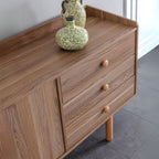Madia 2 ante e 3 cassetti con vani a giorno colore rovere miele 206x85H cm - Dolce
