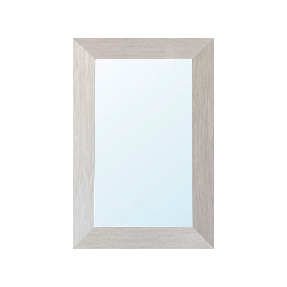 Specchiera rettangolare con cornice larice beige 102x65 cm. Loto