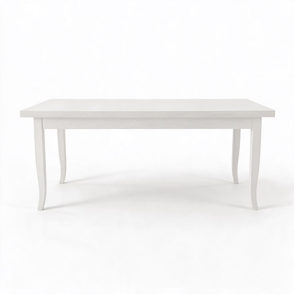 Tavolo allungabile in legno 140x80 cm colore bianco - Verona
