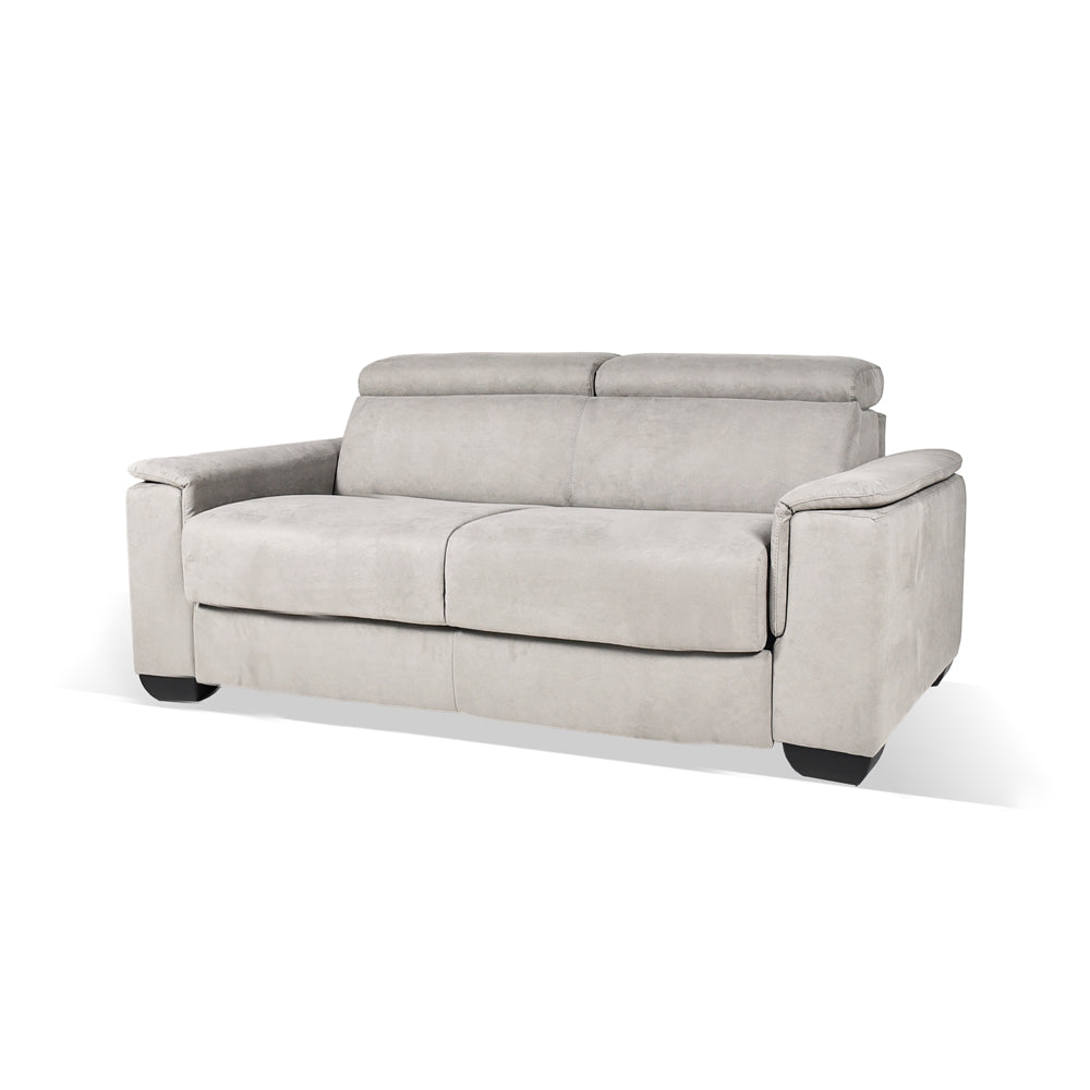 Divano letto 3 posti colore grigio chiaro 210x94x90H Mercurio