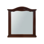 Specchiera classica 86x95 cm con cornice sagomata colore noce Cloe