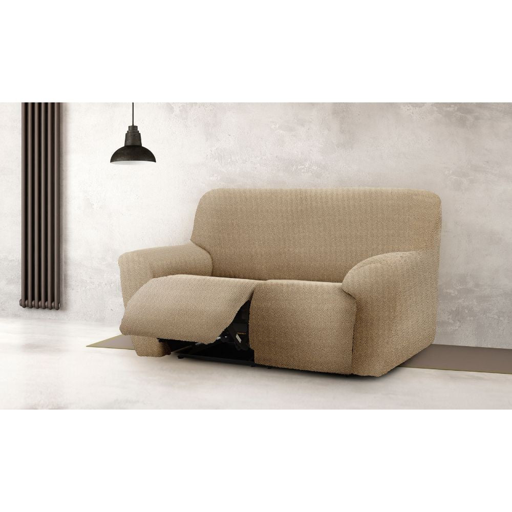 Sofaüberwurf 150-200 cm für Zweisitzer-Liegesofa beige - Jaz