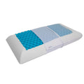 Oreiller en mousse à mémoire de forme avec insert en gel et taie d'oreiller amovible 72x42x15H cm