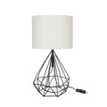 Lampada da tavolo per ufficio scrivania colore nero bianco