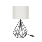 Lampada da tavolo per ufficio scrivania colore nero bianco