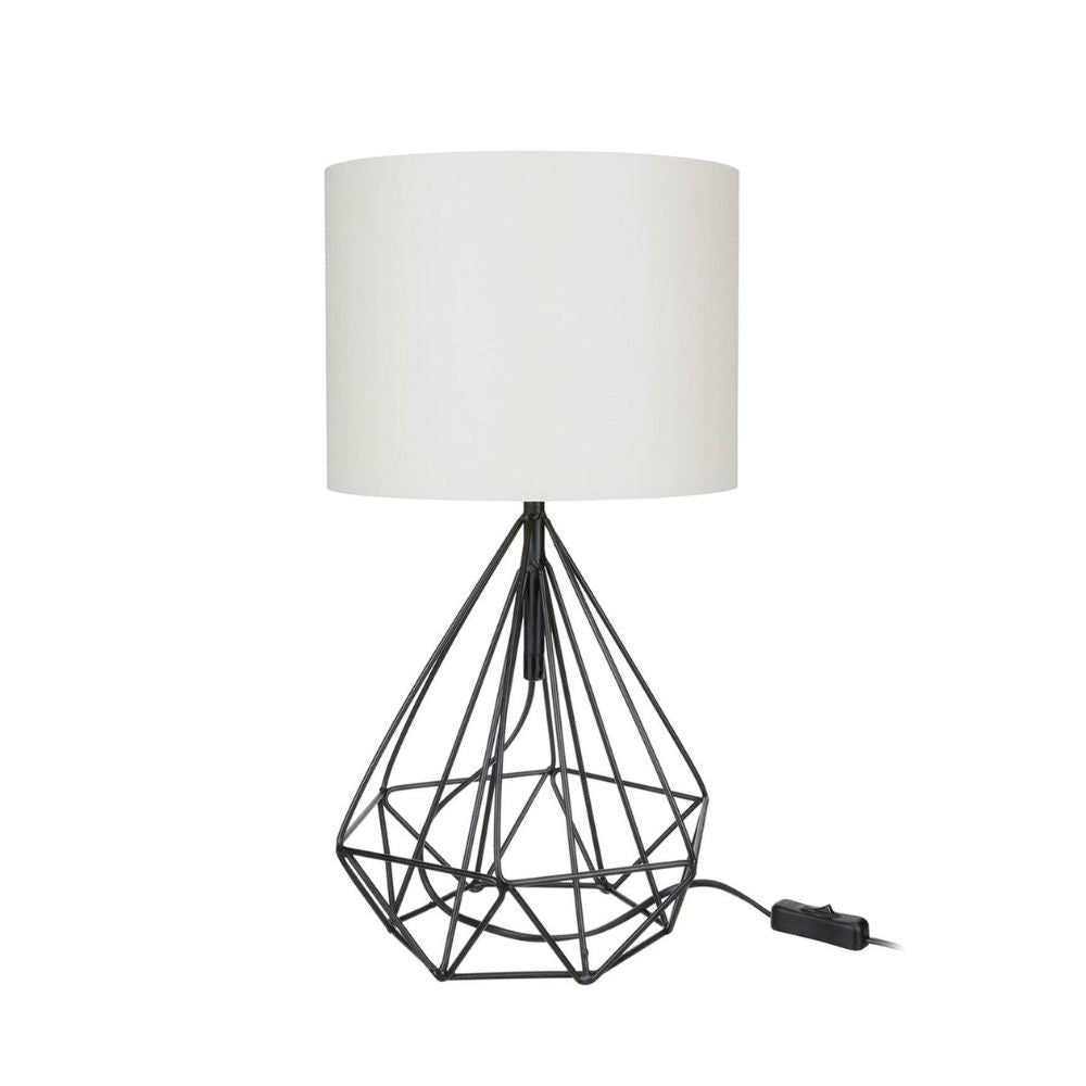 Lampada da tavolo per ufficio scrivania colore nero bianco