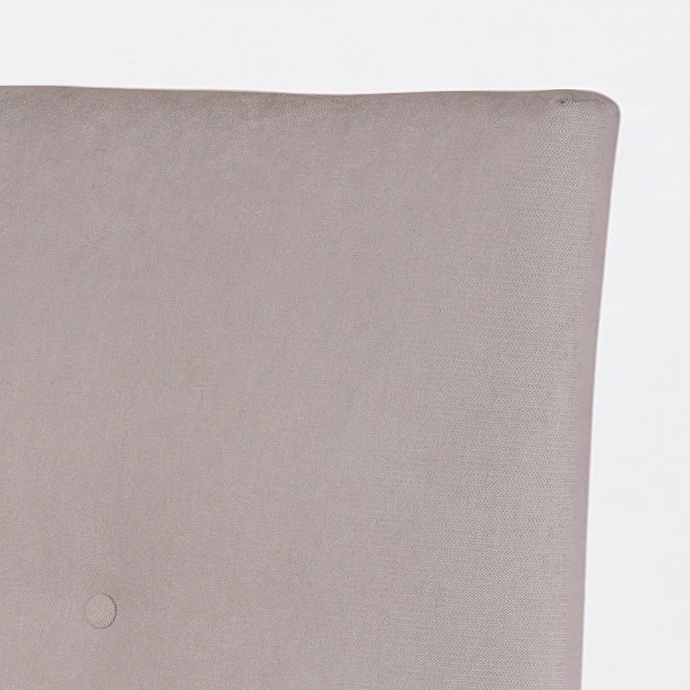 Letto singolo con rete inclusa in tessuto colore grigio chiaro Stiletto