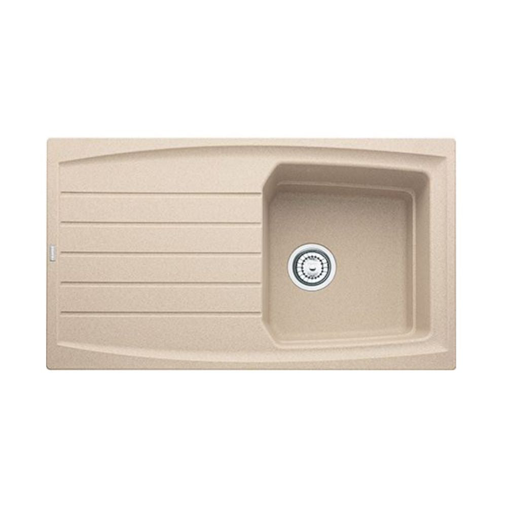 Lavello cucina 1 vasca con gocciolatoio reversibile avena 86x50 Franke ATG 611