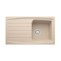 Lavello cucina 1 vasca con gocciolatoio reversibile avena 86x50 Franke ATG 611