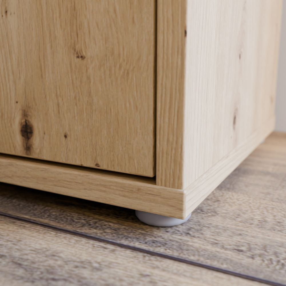 Mobile multiuso 2 ante colore rovere 74.5x35x99 Medea