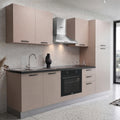 Cucina completa con elettrodomestici e piano a induzione colore cashmere Asti255 Industrie Valentini