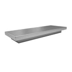 Maniglia rettangolare in ABS colore argento opaco 17 cm