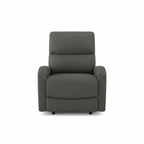 Divano relax 3+2 con poltrona recliner in tessuto grigio scuro PotterSET