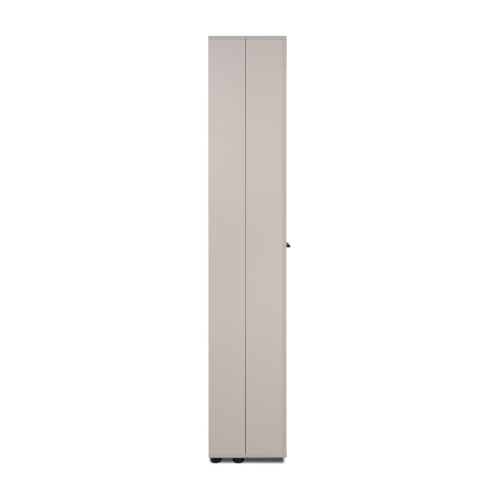 Meuble à chaussures 2 portes avec compartiments coloris cachemire 74x181H cm - Magika