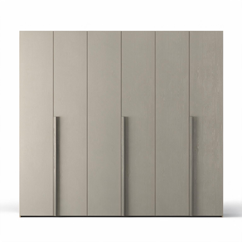 Kleiderschrank 6 Drehtüren Ulme Oxid 276x250H cm - Coco