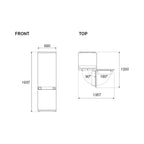 Frigorifero incasso Bertazzoni Total NO FROST 341 litri classe E REF704BBNPTCS