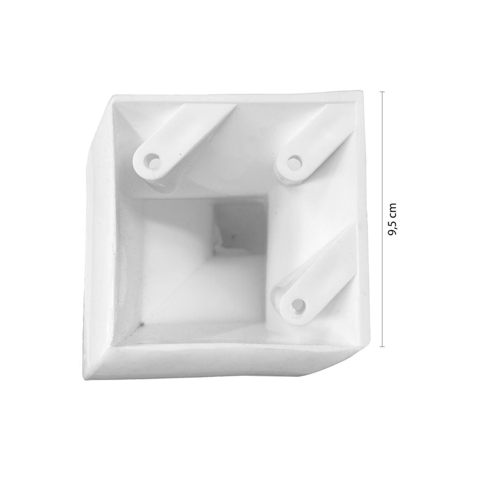 Piede in plastica bianco 20 cm per divani e poltrone PIEDEBIANCO