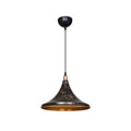 Lampada a sospensione Kalyon metallo nero oro - ASZ1650