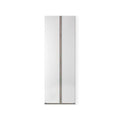 Cabina armadio angolare con 2 ante colore bianco frassinato 112x236H cm - Ettore