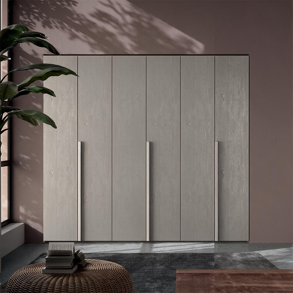 Kleiderschrank 6 Drehtüren Ulme Oxid 276x250H cm - Coco
