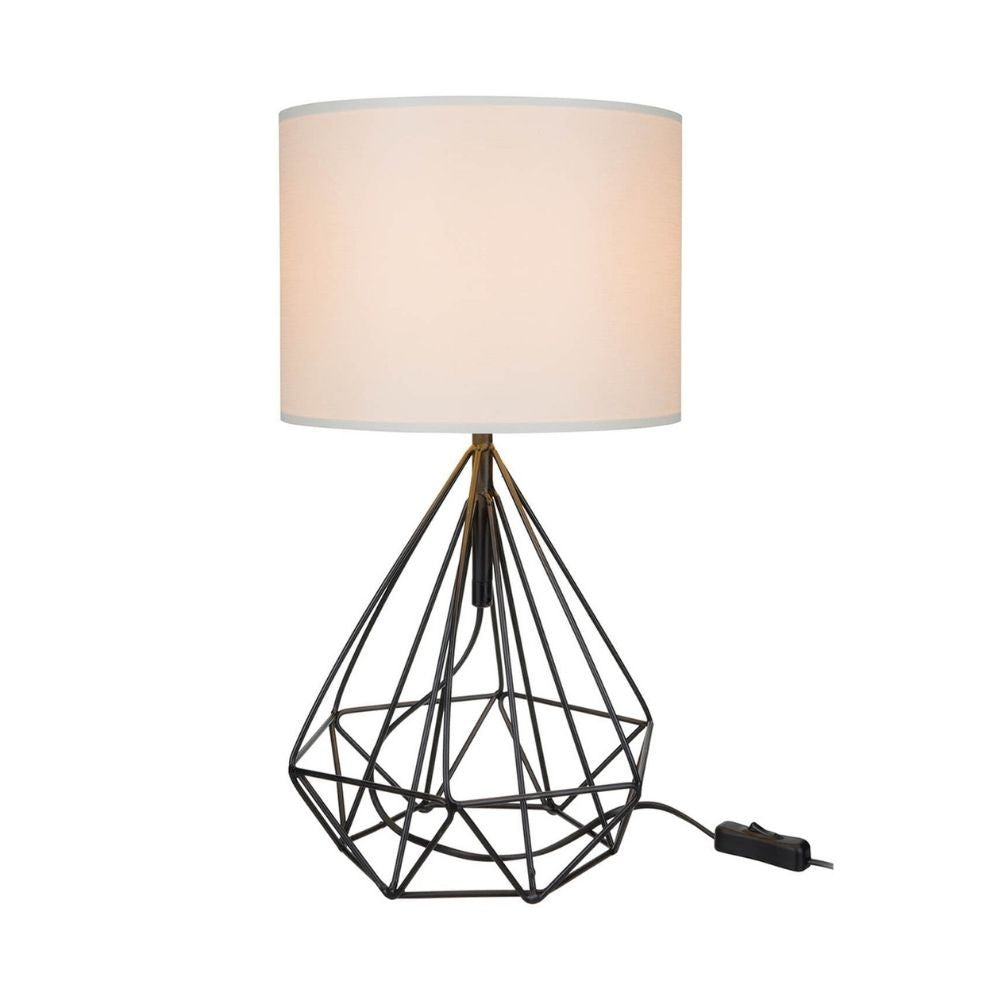 Lampada da tavolo per ufficio scrivania colore nero bianco