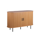 Madia con ante scorrevoli listellate colore rovere oak 120x40x80H Kajsa51a