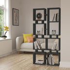 Bücherregal 79x166,5H cm beidseitig verwendbar, Holz, anthrazit - Rail