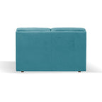 Divano 2 posti tessuto Roma colore verde acqua 160x98x92h Alenda