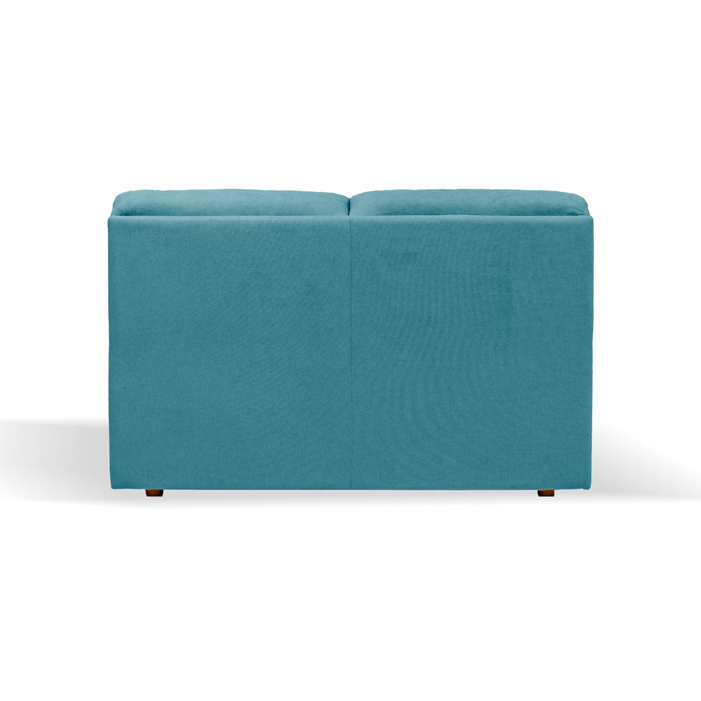 Divano 2 posti tessuto Roma colore verde acqua 160x98x92h Alenda