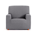Housse de fauteuil élastique grise 80/110 cm Troya
