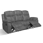 3-Sitzer-Relaxsofa, Stoffbezug, dunkelgrau - Chicago