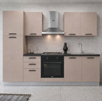 Cucina completa con elettrodomestici colore cashmere Asti255 Industrie Valentini