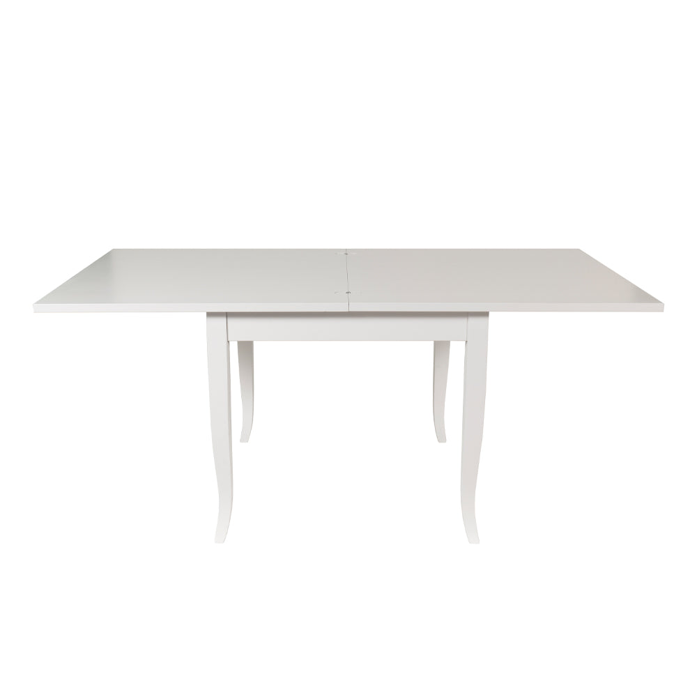 Tavolo quadrato allungabile colore bianco 90x90 cm - Verona