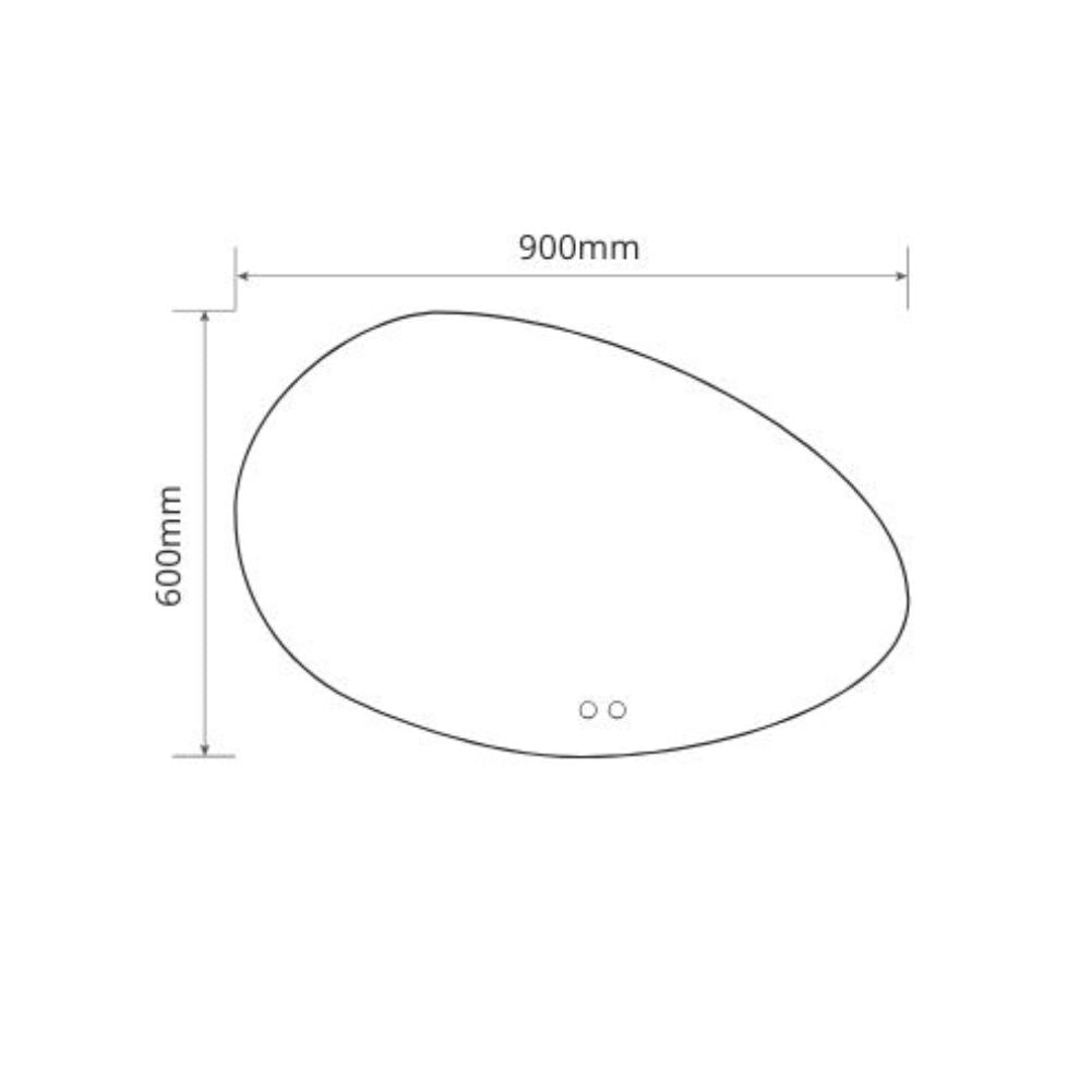 SMART SPIEGEL OVAL 60*90
