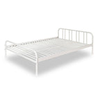 Letto matrimoniale 160x200 cm in metallo colore bianco - Genoa