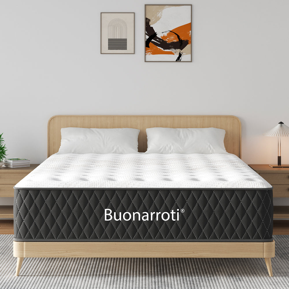 Materasso matrimoniale in schiuma multistrato e molle insacchettate 160x190x33 cm Aquila