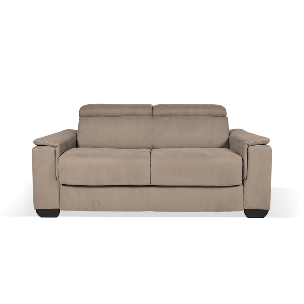 Divano letto 3 posti colore marrone caribou 210x94x90H Mercurio